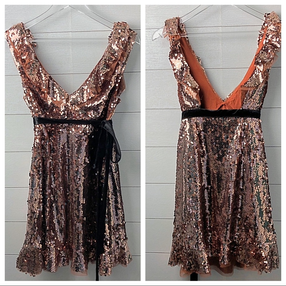 Free People Sequin Mini Dress Size 2